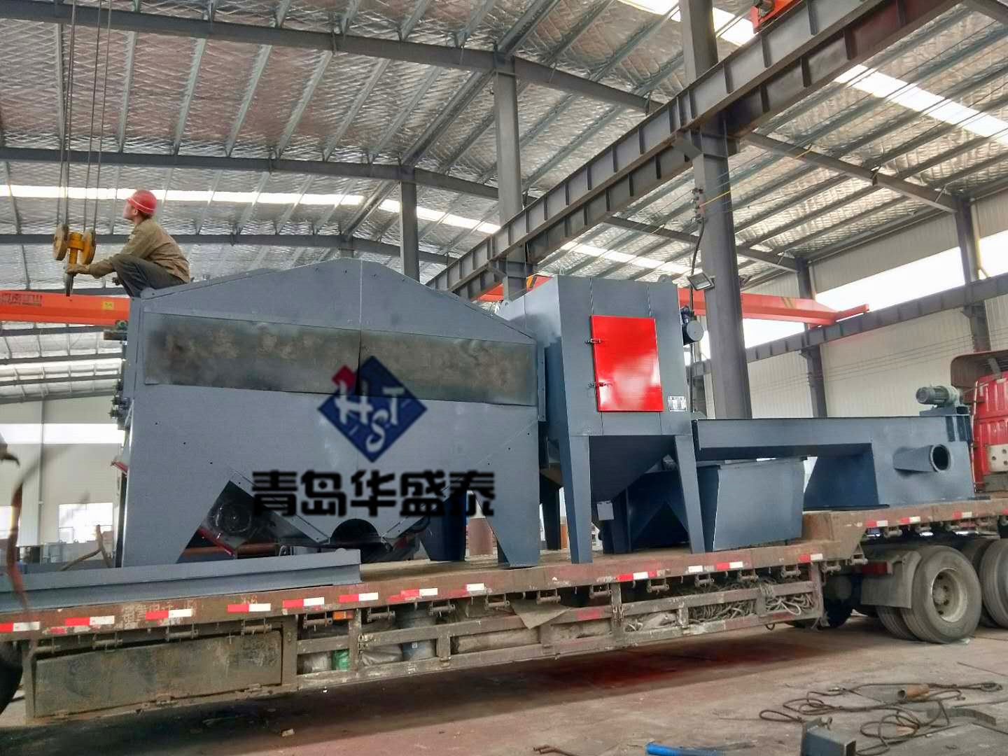 发往内蒙呼和浩特6930抛丸机发货现场图