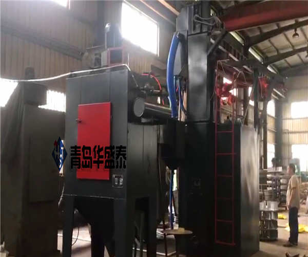 福州376抛丸机安装调试完毕图