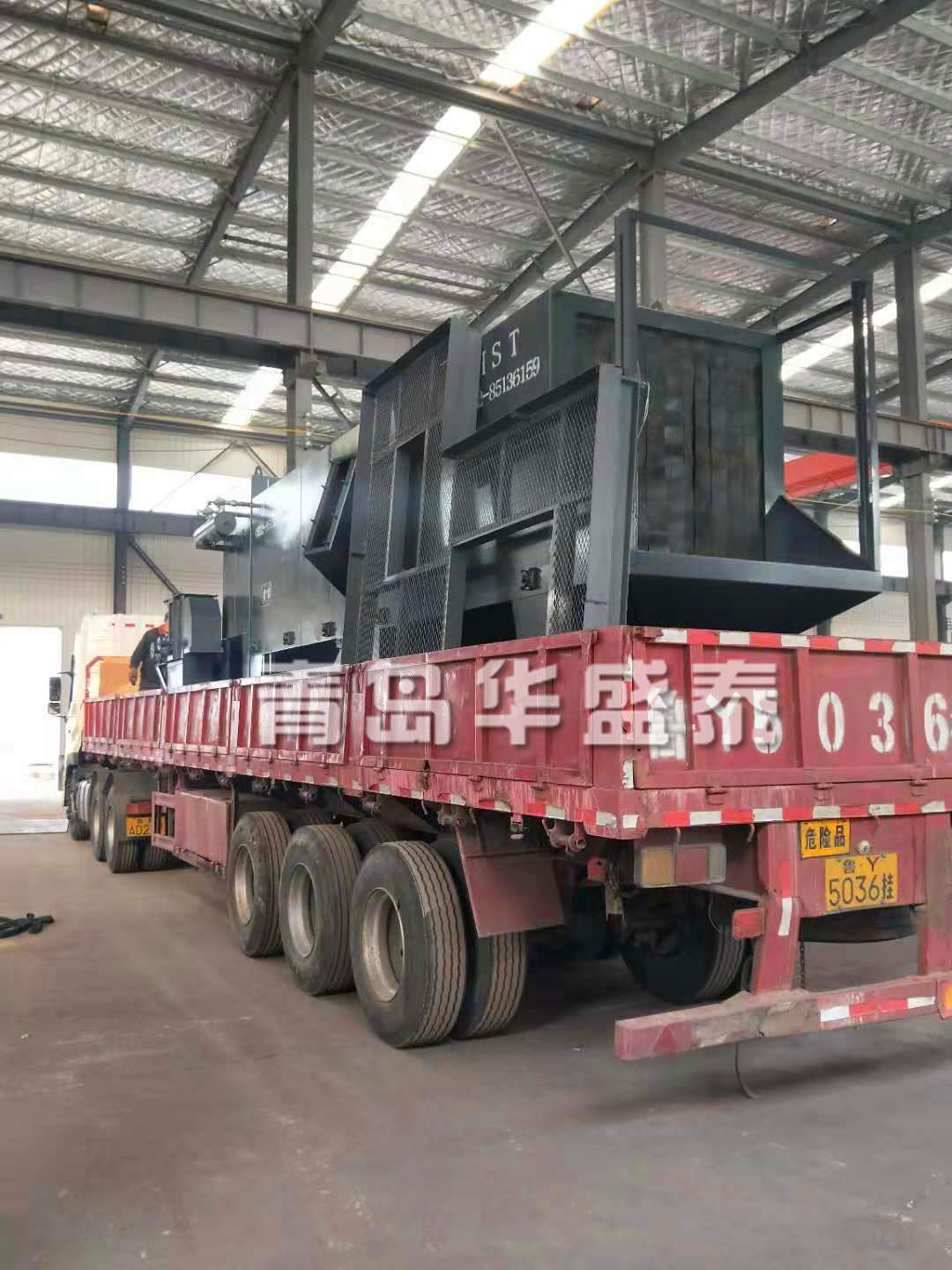 山东烟台6912通过式抛丸清理机发货图