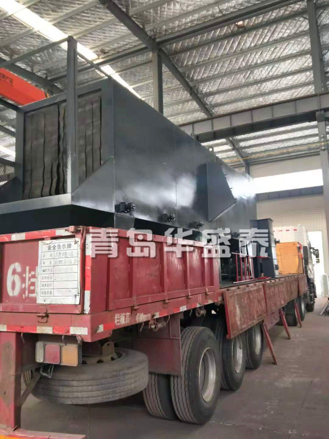 山东烟台6912通过式抛丸清理机发货图