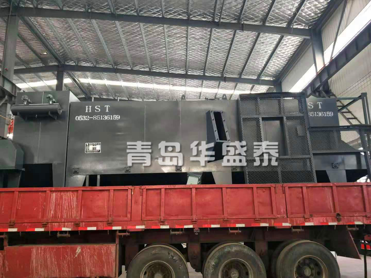山东烟台6912通过式抛丸清理机发货图